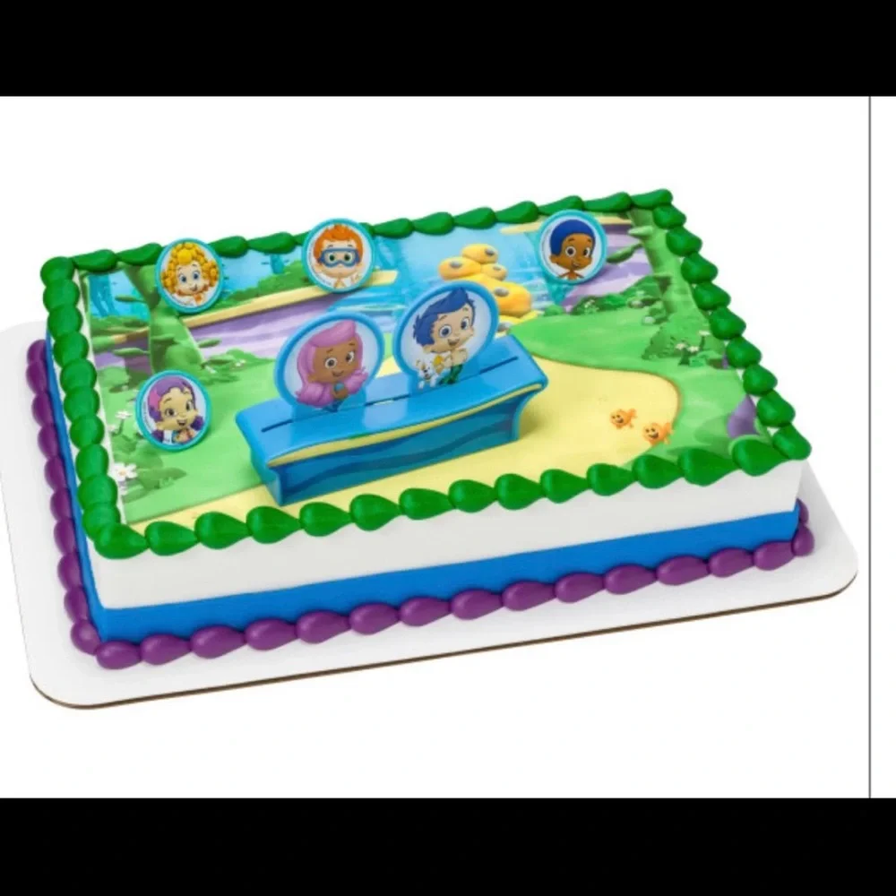 Bubble guppies cake topper